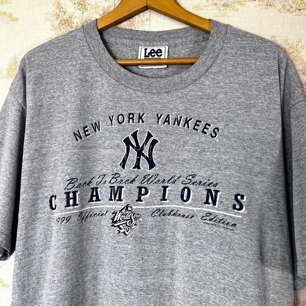 Vintage 90s 1999 NY Yankees B2B World Series T-Shirt | Lee Sport | XL